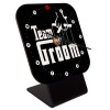 Quartz Wooden table clock (10cm)