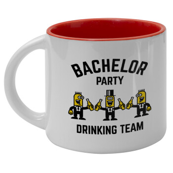 Bachelor Party Drinking Team, Κούπα κεραμική 400ml Λευκή/Κόκκινη