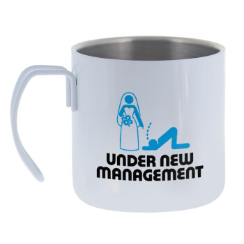 Under new Management, Mug Stainless steel double wall 400ml