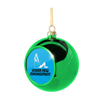 Under new Management, Green Christmas tree ornament ball 8cm