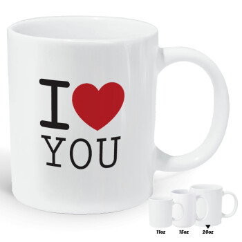 I Love you classic, Κούπα Giga, κεραμική, 590ml