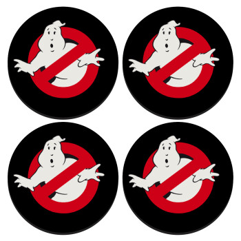 Ghostbusters, ΣΕΤ 4 Σουβέρ ξύλινα στρογγυλά (9cm)