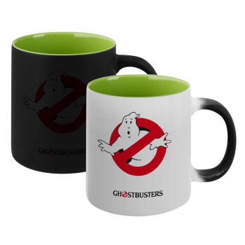 Ghostbusters, Κούπα Μαγική εσωτερικό πράσινο, κεραμική 330ml που αλλάζει χρώμα με το ζεστό ρόφημα (1 τεμάχιο)