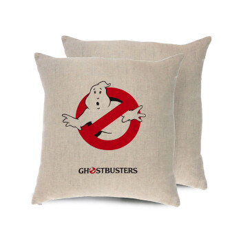 Ghostbusters, Μαξιλάρι καναπέ ΛΙΝΟ 40x40cm περιέχεται το  γέμισμα