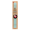 Easter Set, wooden keychain & aromatic flat Easter candle (30cm) (TURQUOISE)