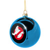 Blue Christmas tree ball ornament 8cm