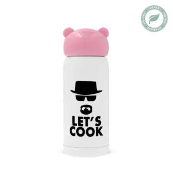 Let's cook, Pink stainless steel thermal flask, 320ml