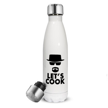 Let's cook, Metal mug thermos White (Stainless steel), double wall, 500ml