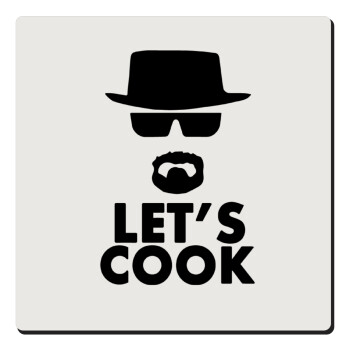 Let's cook, Τετράγωνο μαγνητάκι ξύλινο 6x6cm