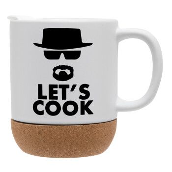 Let's cook, Ceramic coffee mug Cork (MAT), 330ml (1pcs)