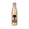 Glitter gold stainless steel thermos bottle, double-walled, 500ml