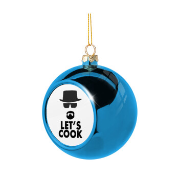 Let's cook, Χριστουγεννιάτικη μπάλα δένδρου Μπλε 8cm