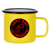 Metallic enamel MATT Yellow cup 360ml