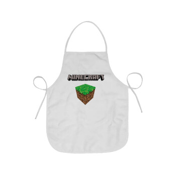 Minecraft dirt, Chef Apron Short Full Length Adult (63x75cm)