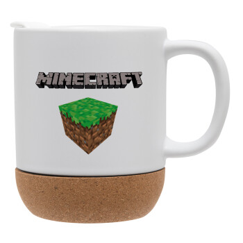 Minecraft dirt, Ceramic coffee mug Cork (MAT), 330ml (1pcs)