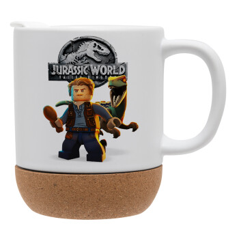 Jurassic world, Ceramic coffee mug Cork (MAT), 330ml (1pcs)