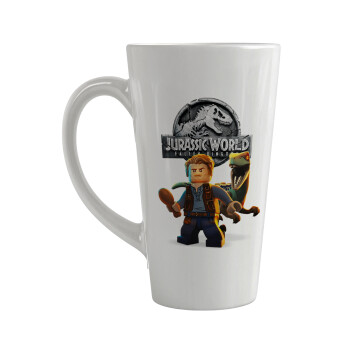 Jurassic world, Κούπα κωνική Latte Μεγάλη, κεραμική, 450ml