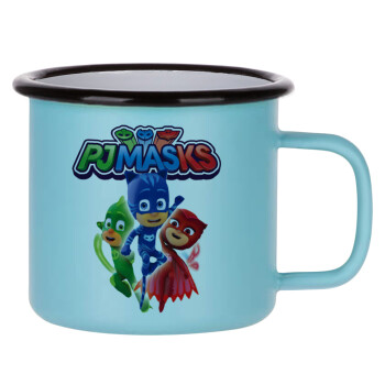 PJ masks, Κούπα Μεταλλική εμαγιέ ΜΑΤ σιέλ 360ml