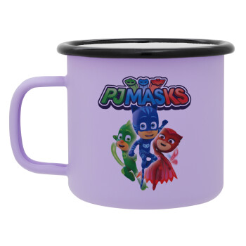 PJ masks, Κούπα Μεταλλική εμαγιέ ΜΑΤ Light Pastel Purple 360ml