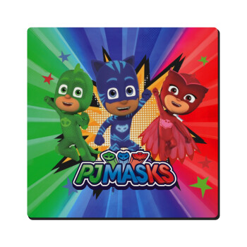 PJ masks, Τετράγωνο μαγνητάκι ξύλινο 6x6cm