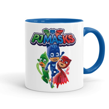 PJ masks, Κούπα χρωματιστή μπλε, κεραμική, 330ml