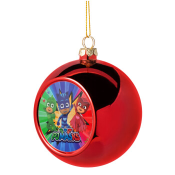 PJ masks, Christmas tree ball Red 8cm