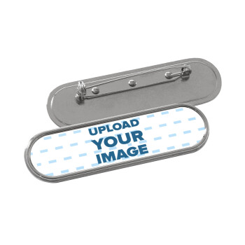 Το δικό σου σχέδιο, Name Tags/Badge Metal Round Pin/Safety  (7x2cm)