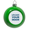 Green Christmas tree ornament bauble 8cm