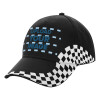 Adult Ultimate BLACK RACING Cap, (100% COTTON DRILL, ADULT, UNISEX, ONE SIZE)