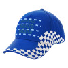 Adult Ultimate BLUE RACING Cap, (100% COTTON DRILL, ADULT, UNISEX, ONE SIZE)