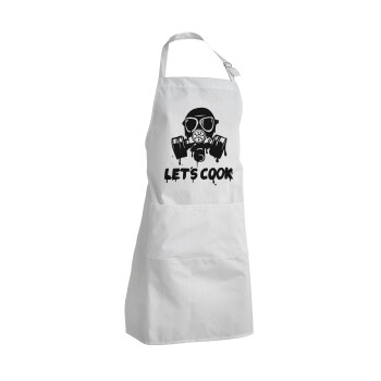 Let's cook mask, Adult Chef Apron (with sliders and 2 pockets)