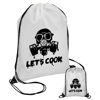 Let's cook mask, Τσάντα πουγκί με μαύρα κορδόνια (1 τεμάχιο)
