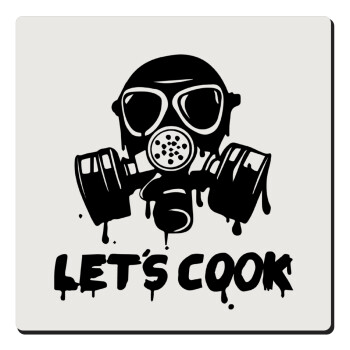 Let's cook mask, Τετράγωνο μαγνητάκι ξύλινο 6x6cm