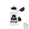 Metal water bottle, White, aluminum 500ml