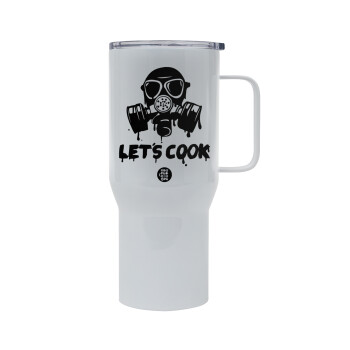 Let's cook mask, Mega Stainless steel Tumbler with lid, double wall 750L