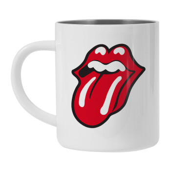 Rolling Stones Kiss, Mug Stainless steel double wall 450ml