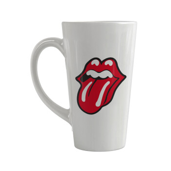 Rolling Stones Kiss, Κούπα κωνική Latte Μεγάλη, κεραμική, 450ml