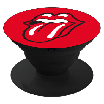 Rolling Stones Kiss, Phone Holders Stand  Black Hand-held Mobile Phone Holder
