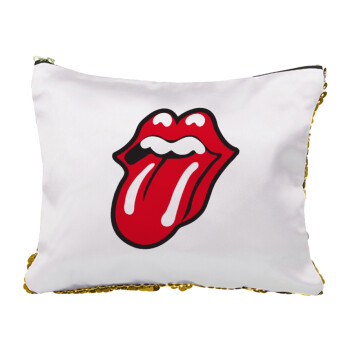 Rolling Stones Kiss, Τσαντάκι νεσεσέρ με πούλιες (Sequin) Χρυσό