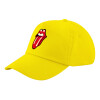 Child's Baseball Cap, 100% Cotton Twill, Yellow (COTTON, CHILD, UNISEX, ONE SIZE)