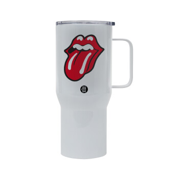 Rolling Stones Kiss, Mega Stainless steel Tumbler with lid, double wall 750L