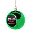 Green Christmas tree ornament ball 8cm