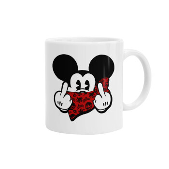 Mickey the fingers, Ceramic coffee mug, 330ml (1pcs)