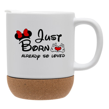 Just born already so loved, Ceramic coffee mug Cork (MAT), 330ml (1pcs)