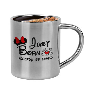 Just born already so loved, Double-wall metal cup for espresso (220ml)