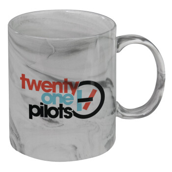 Twenty one pilots, Mug ceramic marble style, 330ml