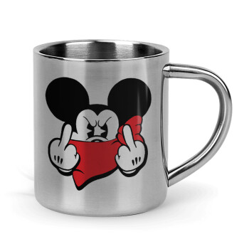 Mickey fuck off, Mug Stainless steel double wall 300ml