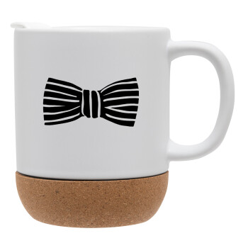 Bow tie, Ceramic coffee mug Cork (MAT), 330ml (1pcs)