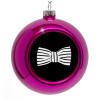 Purple Christmas tree ornament bauble 8cm