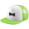 Child's Soft Trucker Hat with Green/White Mesh (POLYESTER, CHILDREN'S, ONE SIZE)